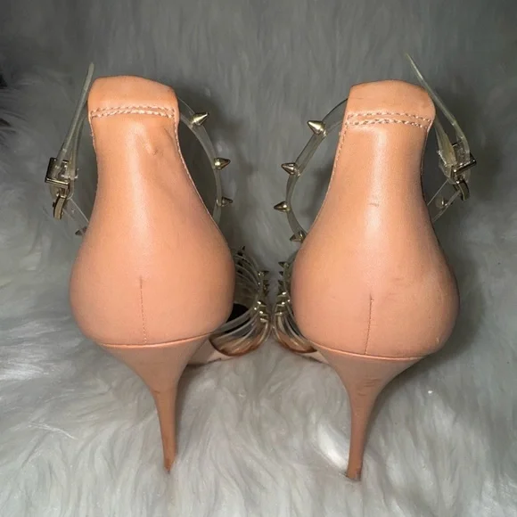 Jessica Simpson Nude/Gold Studded Sandals - Picture 5 of 8